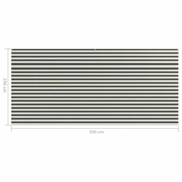VIDAXL Tapis De Tente 250×550 Cm Anthracite Et Blanc vente en ligne 5