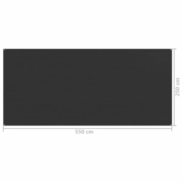 pas cher VIDAXL Tapis De Tente 250×550 Cm Anthracite 5