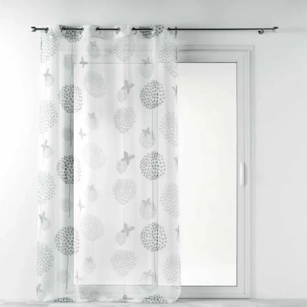 acheter en ligne Paris Prix Rideau Voilage à Œillets Baxo 140x240cm Blanc 1
