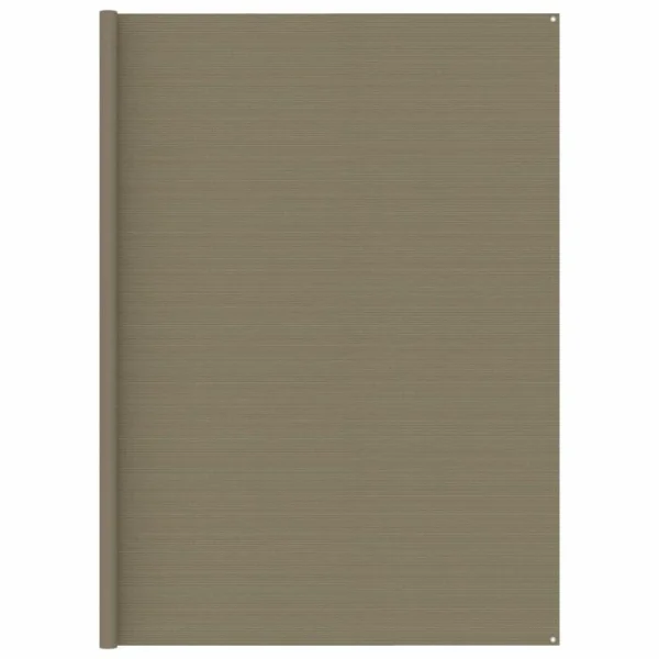 VIDAXL Tapis De Tente 300×500 Cm Taupe soldes officiel 1