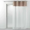 Paris Prix Rideau Voilage à Œillets Kelonia 140x240cm Naturel Pas Cher soldes France 19