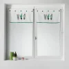 Satisfait ou Remboursé Paris Prix Paire De Voilages Tropic Cactus 60x90cm Blanc 8