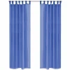 VIDAXL Rideau Occultant 2 Pcs Voile 140 X 225 Cm Bleu Royal online boutique 17