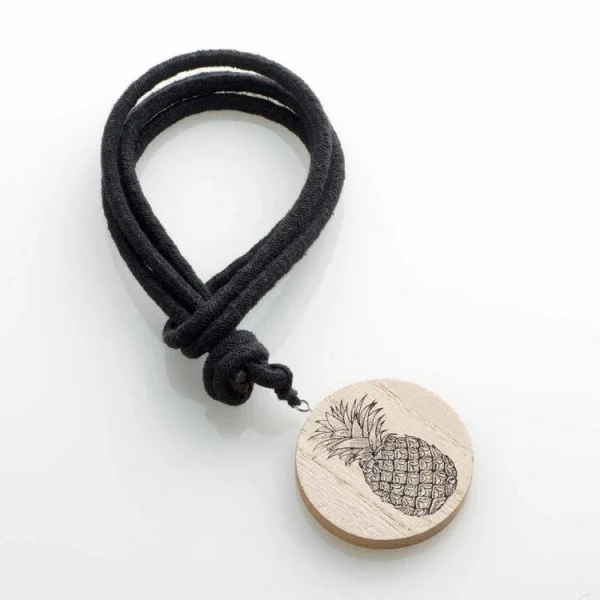 Paris Prix Embrasse De Rideau En Bois Guarani 41cm Noir le grand escompte 1