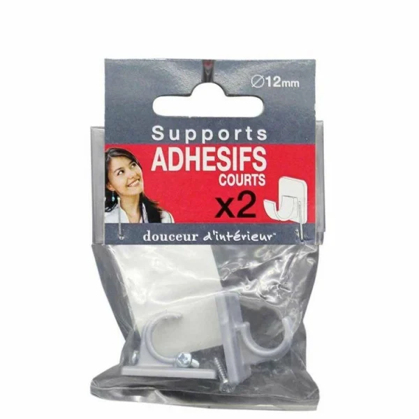 Paris Prix Lot De 2 Supports Adhésifs Courts Bistrot 11cm Gris prix pas cher 3