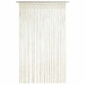 qualité supérieure VIDAXL Rideau En Macrame 140×240 Cm Coton 9