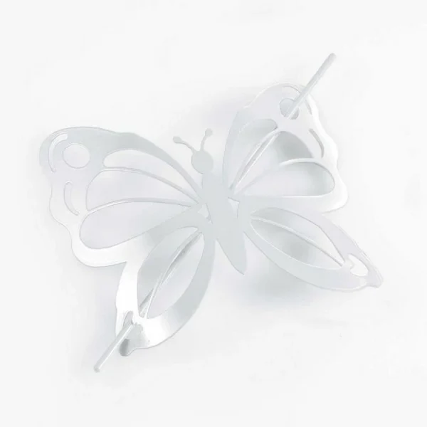 Paris Prix Embrasse De Rideau Broche Farfalina 16cm Blanc design à la mode 1