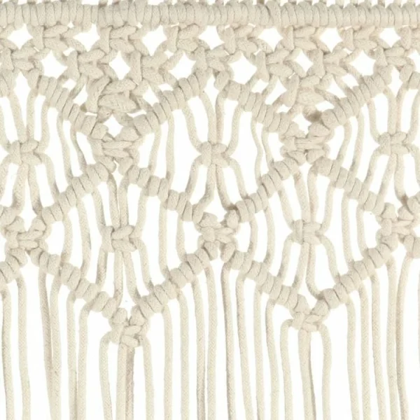 qualité supérieure VIDAXL Rideau En Macrame 140×240 Cm Coton 5