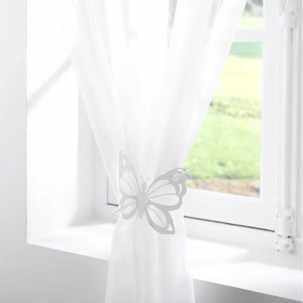 Paris Prix Embrasse De Rideau Broche Farfalina 16cm Blanc design à la mode 3