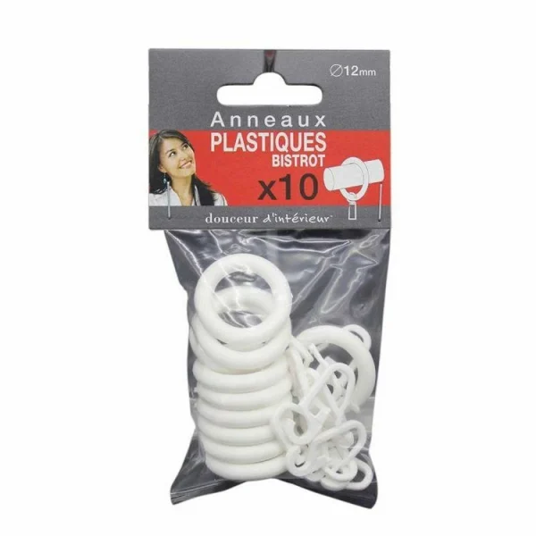 à prix réduits Paris Prix Lot De 10 Anneaux Bistrot 15cm Blanc 3