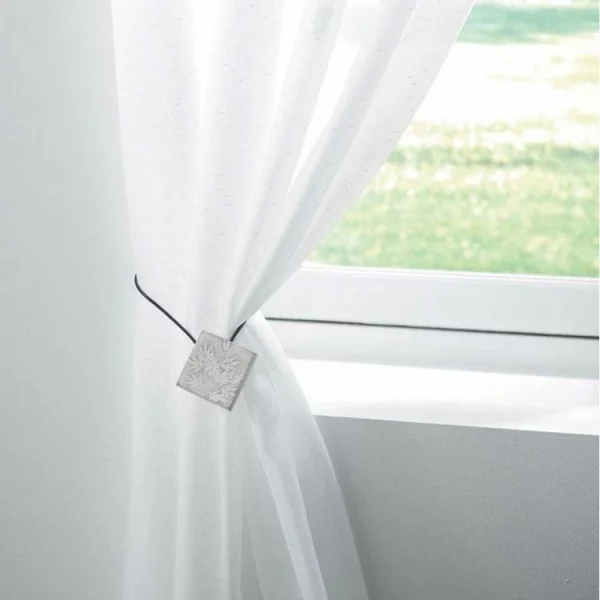 Achat Paris Prix Embrasse De Rideau Aimantée Green Park 43cm Blanc 3