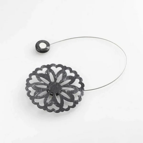 grossiste en ligne Paris Prix Embrasse De Rideau Aimantée Emmy 30cm Noir 1