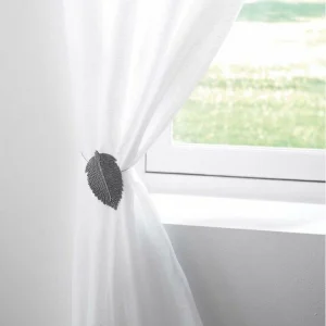 luxe soldes Paris Prix Embrasse De Rideau Aimantée Feuilletine 30cm Noir 7