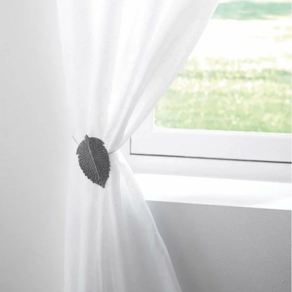 luxe soldes Paris Prix Embrasse De Rideau Aimantée Feuilletine 30cm Noir 3