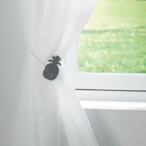 pas cher Paris Prix Embrasse De Rideau Aimantée Ghana 30cm Gris 7