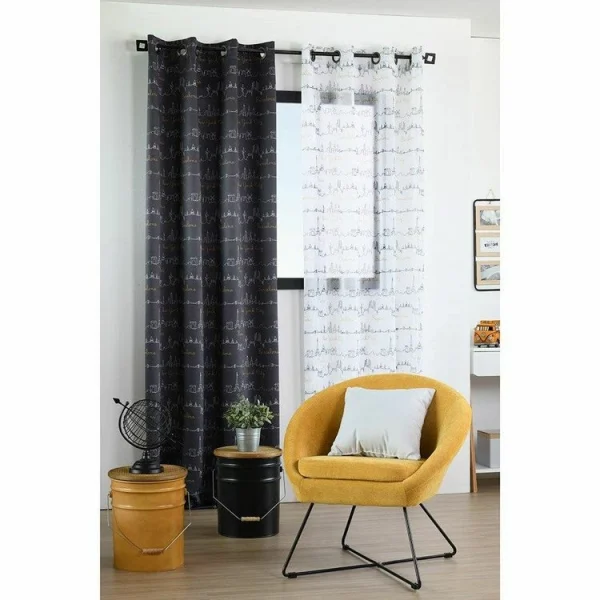 VIDAXL Rideau Occultant Avec Boucles 2 Pcs 140 X 225 Cm Beige Prix très abordable 5