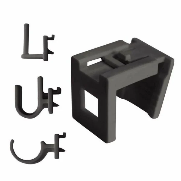 Paris Prix Lot De 2 Crochets & Supports Réglables 15cm Anthracite boutique en france 1