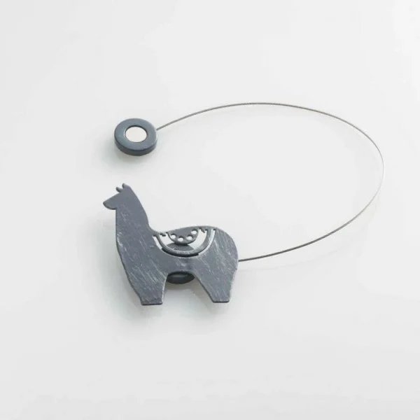 vente en ligne pas cher Paris Prix Embrasse De Rideau Aimantée Yzma 30cm Gris 1