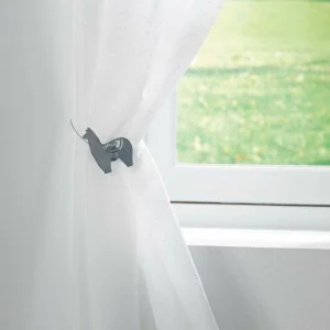 vente en ligne pas cher Paris Prix Embrasse De Rideau Aimantée Yzma 30cm Gris 7