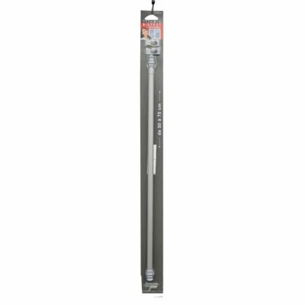 fashion pas cher Paris Prix Tringle Extensible En Métal Bistrot 50-75cm Gris 3