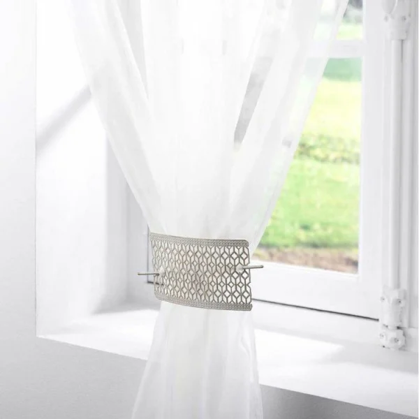De super promotions disponibles Paris Prix Embrasse De Rideau Broche Ruchea 17cm Blanc 3