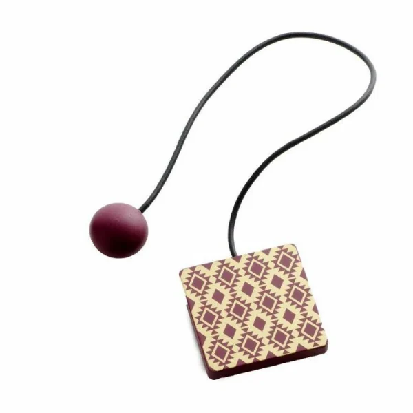 magasin en ligne Paris Prix Embrasse De Rideau Aimantée Arlequin 43cm Bordeaux 1