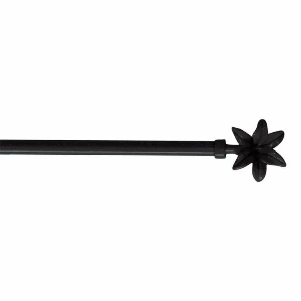 Les achats en ligne Paris Prix Tringle Déco Extensible Fleurella 60-80cm Noir 1