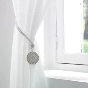 Dernières Nouveautés Paris Prix Embrasse De Rideau En Bois Sharliz 41cm Blanc 7