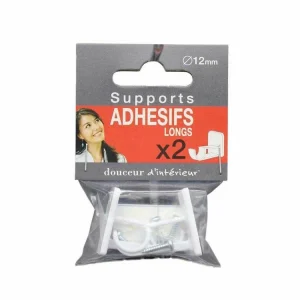 grossiste Paris Prix Lot De 2 Supports Adhésifs Longs Bistrot 10cm Blanc 6