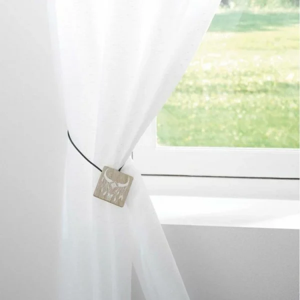 haute qualité Paris Prix Embrasse De Rideau Aimantée Yankee 43cm Blanc 3