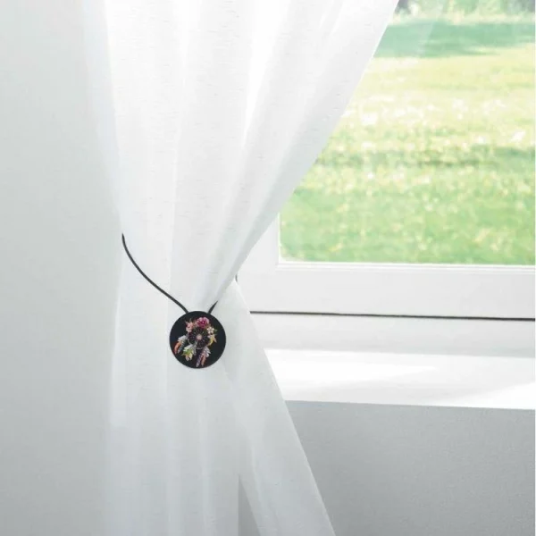 excellente qualité Paris Prix Embrasse De Rideau Aimantée Plumania 43cm Multicolore 3