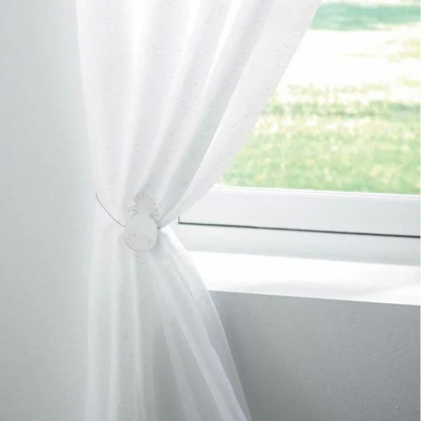 boutique en ligne Paris Prix Embrasse De Rideau Aimantée Ghana 30cm Blanc 3