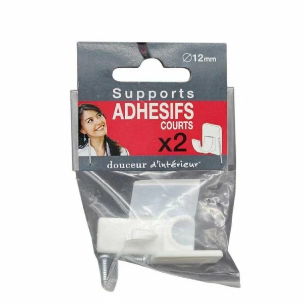 magasin Paris Prix Lot De 2 Supports Adhésifs Courts Bistrot 11cm Blanc 3