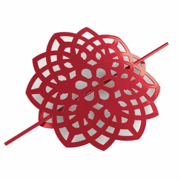 Paris Prix Embrasse De Rideau Broche Rosae 17cm Rouge marque pas cher 1