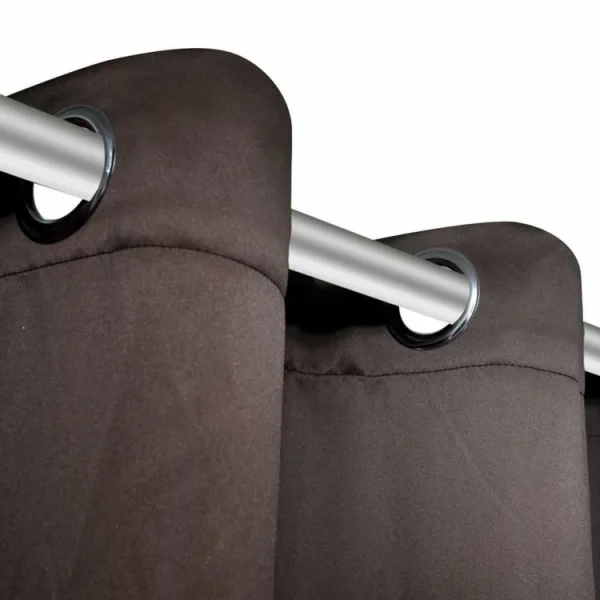 VIDAXL Rideaux Occultants Avec Anneaux 2 Pcs Velours Rose 140×225 Cm magasin en ligne france 4