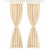 TOILINUX Lot De 2 Rideaux Unis Avec œillets – 140 X 240 Cm – Rose vente luxe pas cher 14