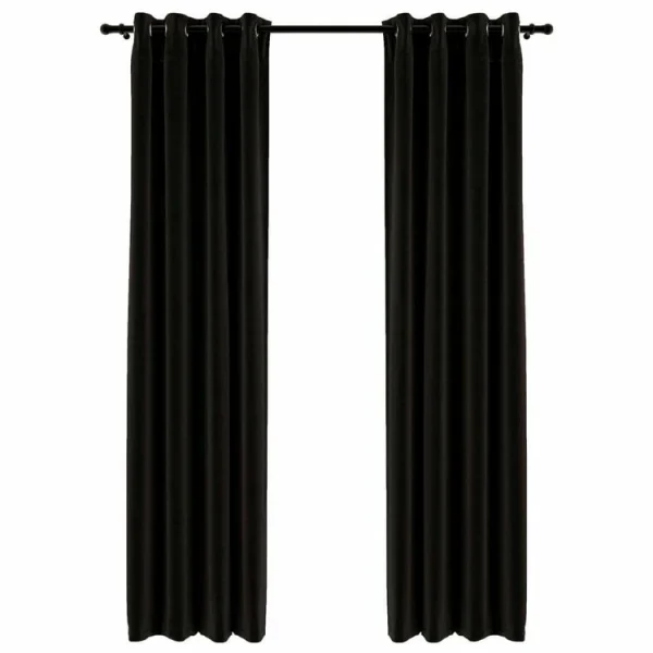 VIDAXL Rideaux Occultants Aspect De Lin 2 Pcs Anthracite 140×245 Cm Promotio de vente 3