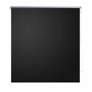 VIDAXL Store Enrouleur Occultant Noir 60 X 120 Cm pas cher 8