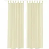 mode tendance VIDAXL Rideau Fin Creme 140×225 Cm 2 Pcs 16