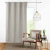 remise en ligne VIDAXL Rideaux Occultants Aspect Lin Avec œillets 2pcs Taupe 140x245cm 19
