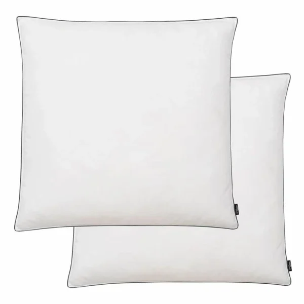 Distributeur Officiel VIDAXL Oreiller 2 Pcs Remplissage De Duvet 80 X 80 Cm Blanc 1