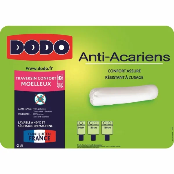 garantie de qualité DODO Traversin DODO ANTI-ACARIENS 4