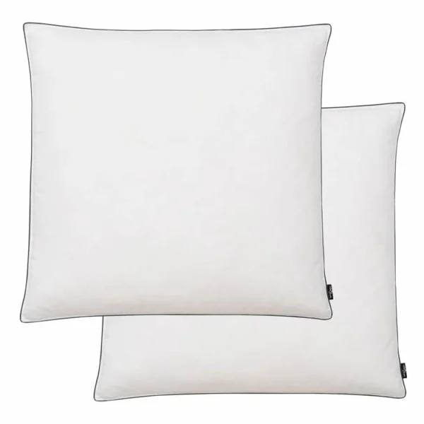VIDAXL Oreiller 2 Pcs Remplissage De Duvet Leger 80 X 80 Cm Blanc à prix promos 1