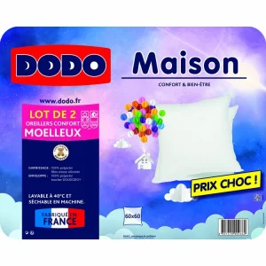 DODO Lot De 2 Oreillers Moelleux En Polyester 500g/m2 MAISON boutique paris 9