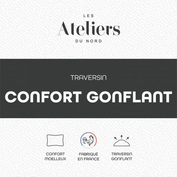 ATELIERS DU NORD Traversin Confort Gonflant – destockage 5