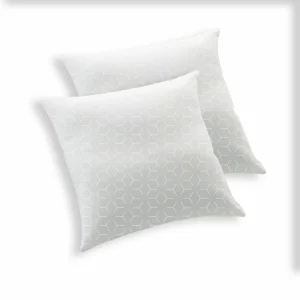 Couleurs variées BLANREVE Lot De 2 Oreillers Confort Moelleux En Polycoton TENDRESSE 11
