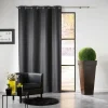 Paris VIDAXL Rideaux Occultants Avec Anneaux Metal 2pcs Anthracite 140x245cm 17