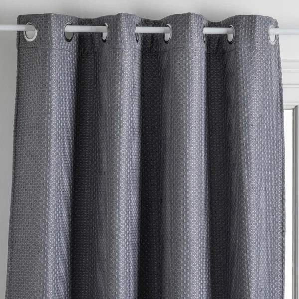ATMOSPHERA Rideau Occultant à œillets 140×260 Mattone Gris outlet 1