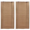VIDAXL Stores Roulants En Bambou 2 Pcs Marron 120×220 Cm à prix d'occasion 22