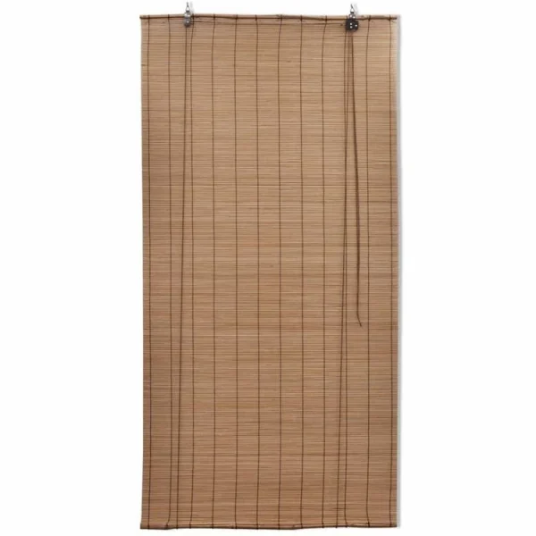 VIDAXL Stores Roulants En Bambou 2 Pcs Marron 120×220 Cm à prix d'occasion 3